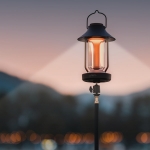 Lumena The Classic LED露營燈 (深棕色)：Angel Ring LED，9600mAh電池，IP54防水